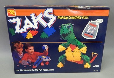 New in Box 1987 Zaks Sak Building Toy Set Vintage Ohio Art #1400