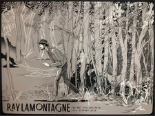 Ray LaMontagne Philadelphia 2019 by Yin Shian Ng Ltd x/AP Screen Print Poster