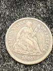 1860 Liberty Seated Half Dime Silver Full Liberty - Much Darker In Person