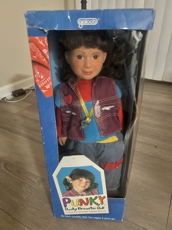 Galoob Punky Brewster Cuddle Doll Vintage 1984 New In Box 18 in. See Photos NRFB