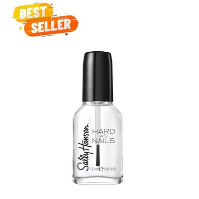 Hard as Nails Nail Polish - Crystal Clear, 0.45 Fl Oz, Durable & Stylish