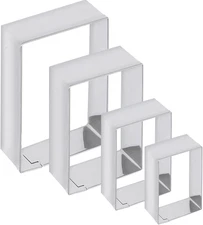 Rectangle Cookie Cutter  Stainless Steel Rectangle Biscuit Molds Square Pastry M