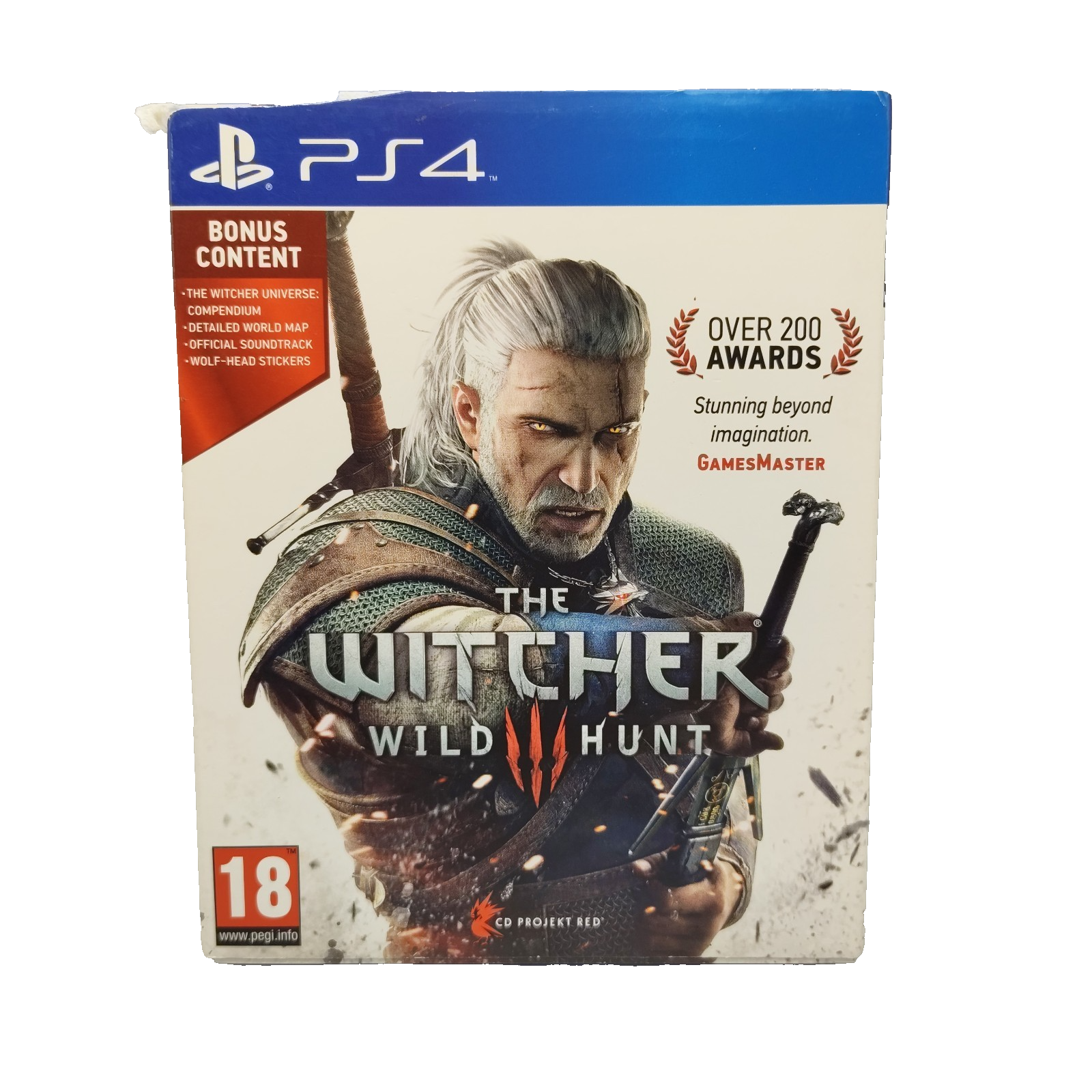 The Witcher 3 Wild Hunt PS4 PlayStation 4 Game w Map Manual Bonus Content