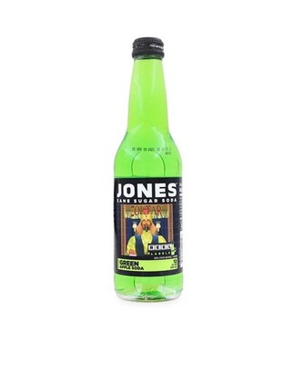ZOLTAR AR REEL LABEL 12OZ JONES INTERACTIVE SODA BOTTLE GREEN APPLE FLAV.