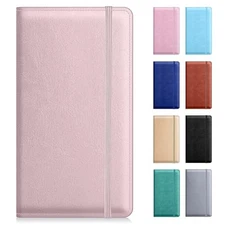 Checkbook Cover for Personal Checkbook，Pu Leather Check Book Covers Rose Gold