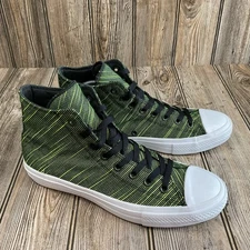 CONVERSE MENS CHUCK II TAYLOR ALL STAR II BLACK VOLT GREEN 151086C SHOES SIZE 9