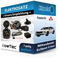 Towtec E-Satz 7Polig Fahrzeugspezifisch Passend für Mitsubishi Eclipse Cross