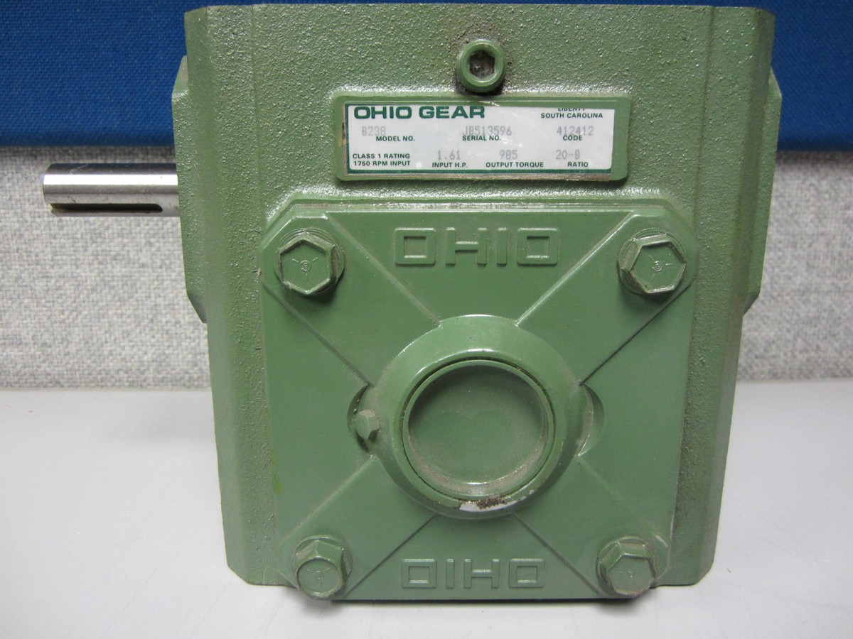 OHIO Gear B238 Speed Reducer 412412 1750RPM 20 Ratio | eBay