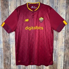 AS Roma 2022-23 Home Soccer Jersey New Balance Men’s XL