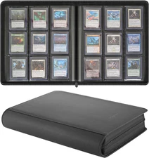 9-Pocket Toploader Binder, Holds 360 3" X 4" Rigid Card Holders, Top Loader Coll