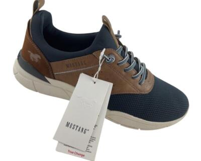 MUSTANG Herren Sneaker 4138-312-820 Blau/Braun