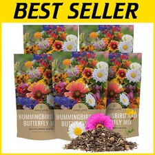 Bulk 5 Pounds Wildflower Seeds for Butterflies & Hummingbirds - 600,000+ Count 94.98 per gallon