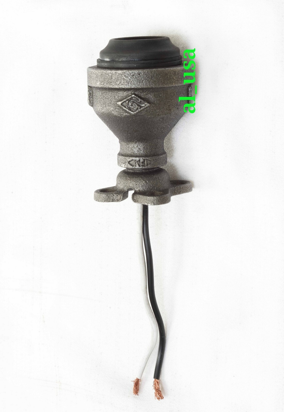 Steampunk Industrial Lamp holder SURFACE MOUNT. Black Iron Pipe Lamp Socket. eBay