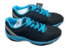 Vionic NWT VENTURE Women  s Black Teal Blue Comfort Orthoheel Shoes US Size 5