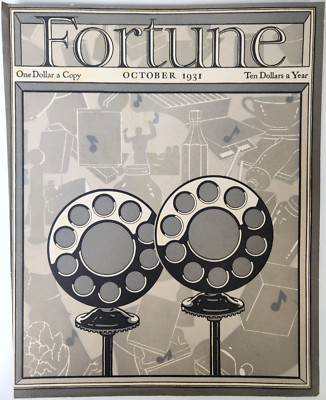 John Clinton Ellis Dials Fortune Magazine Cover Vintage October 1931 Art Print