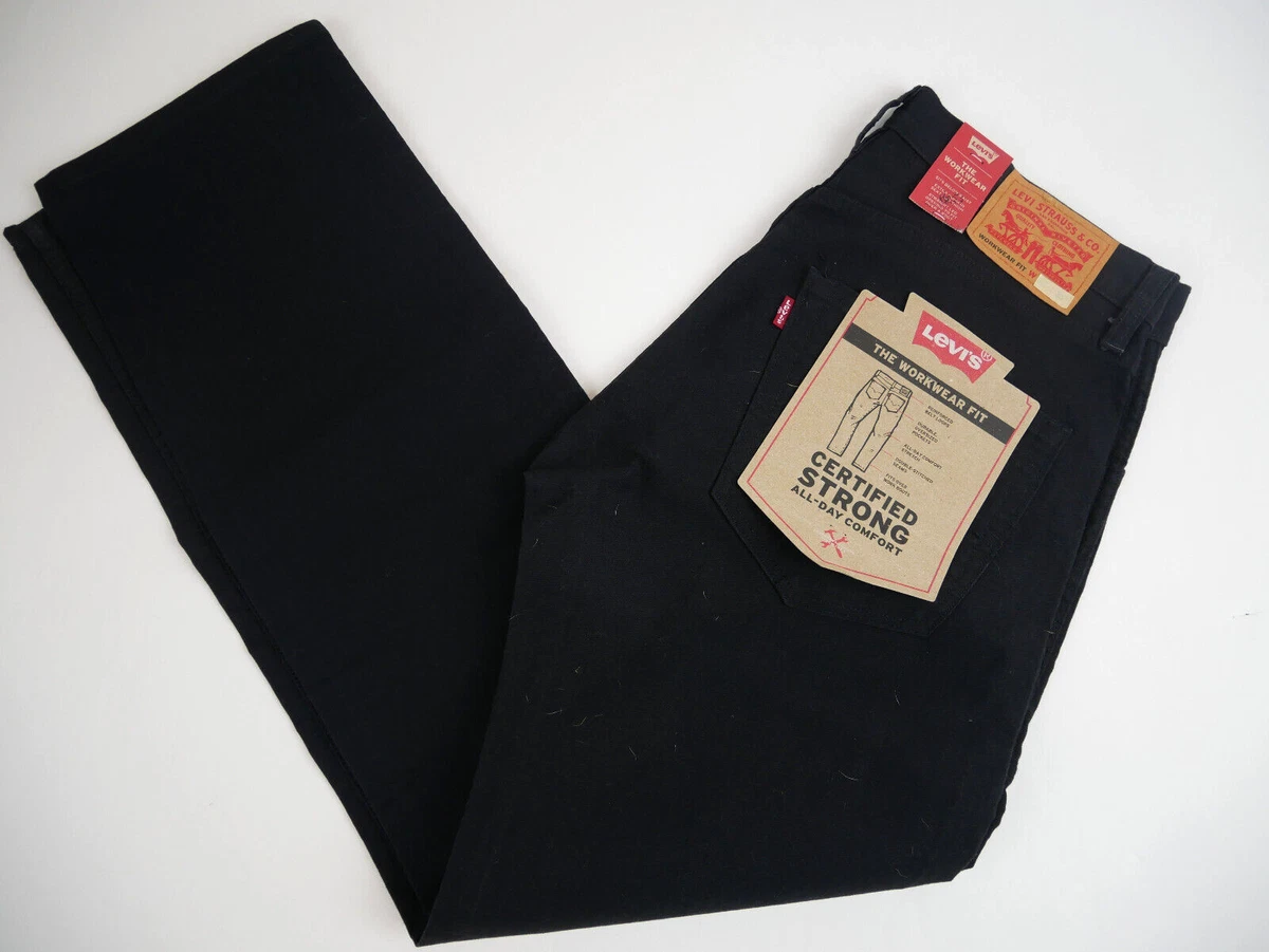 Levi&#039;s Men&#039;s 505 Workwear Fit Jeans 30 x 32 NEW Black Canvas eBay