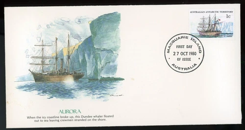 AUSTRALIAN ANTARTIC TERRITORY 1981 FIRST DAY COVER, SHIPS, AURORA  !! N47