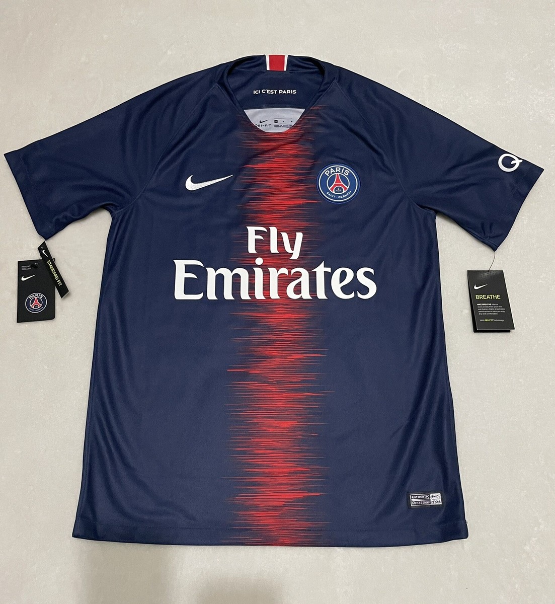 NIKE PARIS SANIT GERMAN NEYMAR JR SOCCER JERSEY SIZE M | eBay