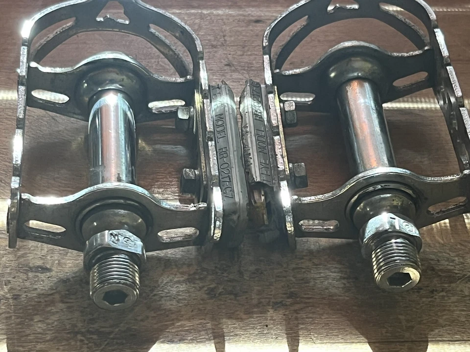 Vintage KKT Kyokuto Top Run Pedals 70s 80s Road Touring Bike 9/16 English Japan - Image 3 of 4