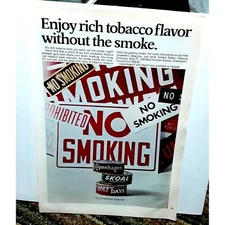 1970 Skoal Copenhagen Without The Smoke Vintage Print Ad