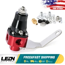 Inline Fuel Pressure Regulator Carburetor Adjustable FPR EFI Kit 3-65PSI 3/8 NPT