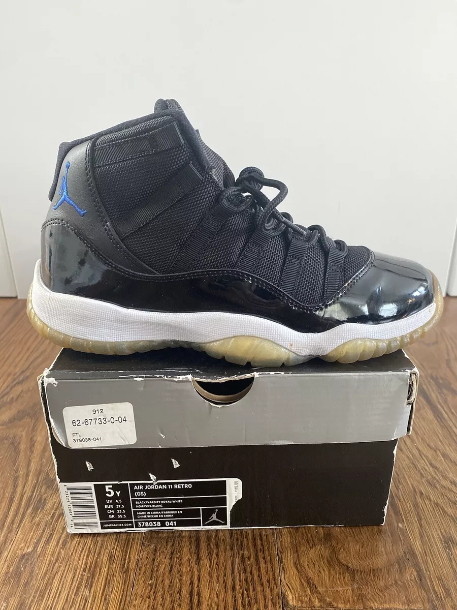 Big Kid Size 5Y: Air Jordan 11 Retro Space Jam 2009