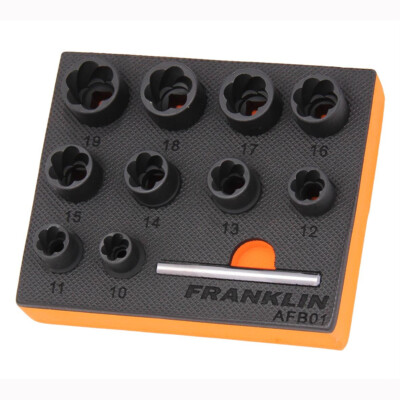 3/8 Zoll Antrieb Schlagschraubenausdreher-Set 10-teilig Franklin Tools AFB01