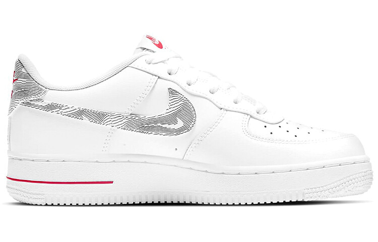 Nike Air Force 1 Low White University Red - DJ4625-100 | eBay