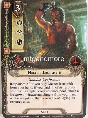 Lord of the Rings LCG  - 1x Master Ironsmith  #033 - The Thing in the Depths