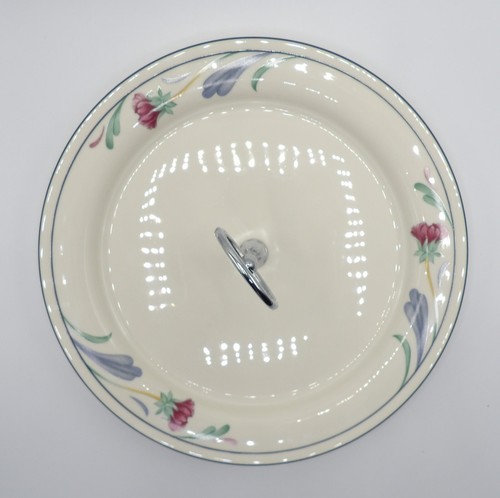 Poppies On Blue by Lenox Round Serving Plate with Handle EC - Picture 9 of 9
