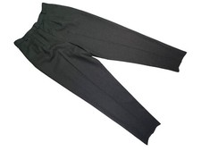 Vtg Talbots Gray Wool Lined Flat Front Dress MOM Slacks Sz 8 USA Made 