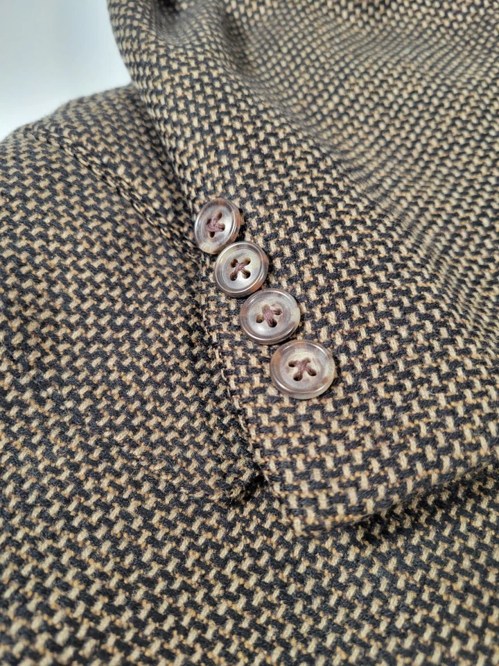 Abrigo deportivo geométrico Ermenegildo Zegna 42R cachemir suave multicolor Foto 2 de 4