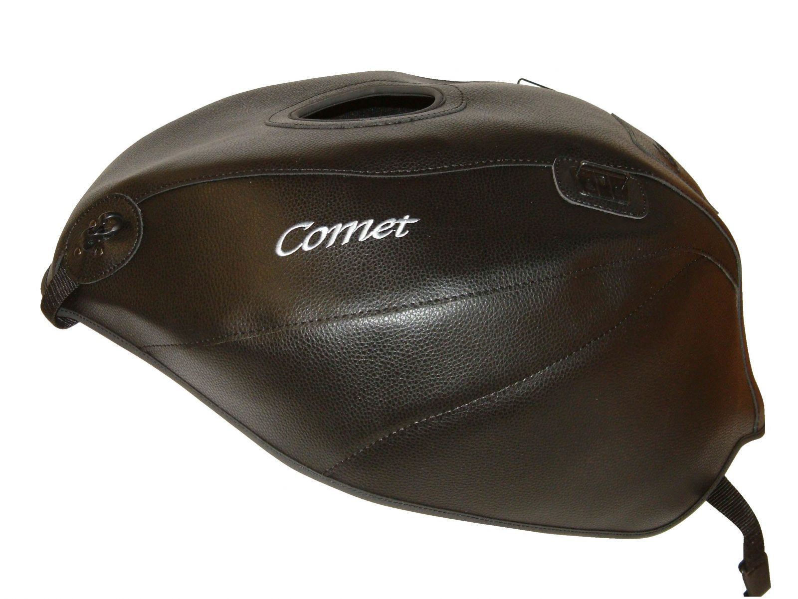 Protection réservoir anti-rayure Hyosung Comet Gt 125 2009 Top Sellerie simili-cuir bicolore