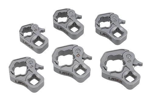 Laser 8874 Ratchet Flare Nut Wrench Set 3/8" D (G7w)