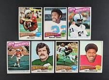 1975 Topps Football Lot of 7 Cards