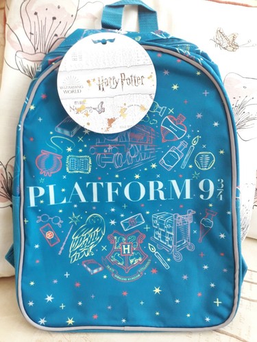Harry Potter Platform 9 Kids Junior Blue Backpack Rucksack School Bag