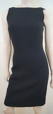 ワンピース MAX MARA PIANOFORTE Woman Dress Black 2511221024600 002 MAXMARA PIANOFORTE Black Plunge Rear V Neckline Bow Detail