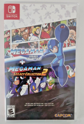 Mega Man & X: Legacy Collection 1 + 2 Switch Brand New Game Bundle