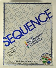 Vintage Sequence Board Game by Jax A Game of Strategy 1995 Item 8002 New