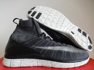Nike Free Flyknit Mercurial Dark Grey Silver Black Sz 12 805554 004 Ebay