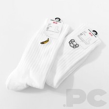 UNIQLO x KAWS  WARHOL WHITE SOCKS SET OF 2 JAPAN bape nike sacai stussy
