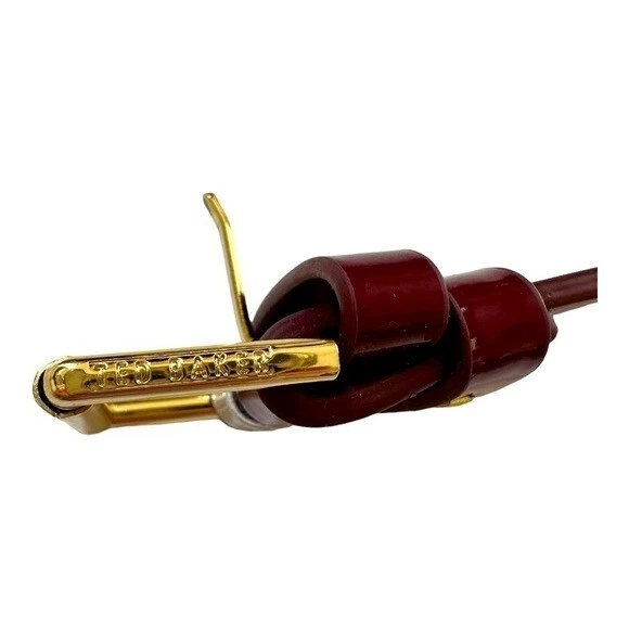 Nuevo Cinturón Mujer TED BAKER Cinturón Blanco Borgoña Rojo Cinturón Bloque de Color Cinturón Foto 4 de 4