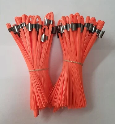 Stake Whiskers 6" Orange Glo 2-25 piece bundles (50pcs) For Survey Construction