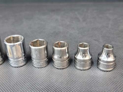 Snap on 12pc SAE 6pt 3/8"D Shallow Socket Set 1/4" - 1" - Picture 6 of 18