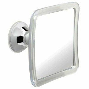 Mirrorvana Fogless Shower Mirror with Lock Suction-Cup, 16x16cm (MVSF63A1X)