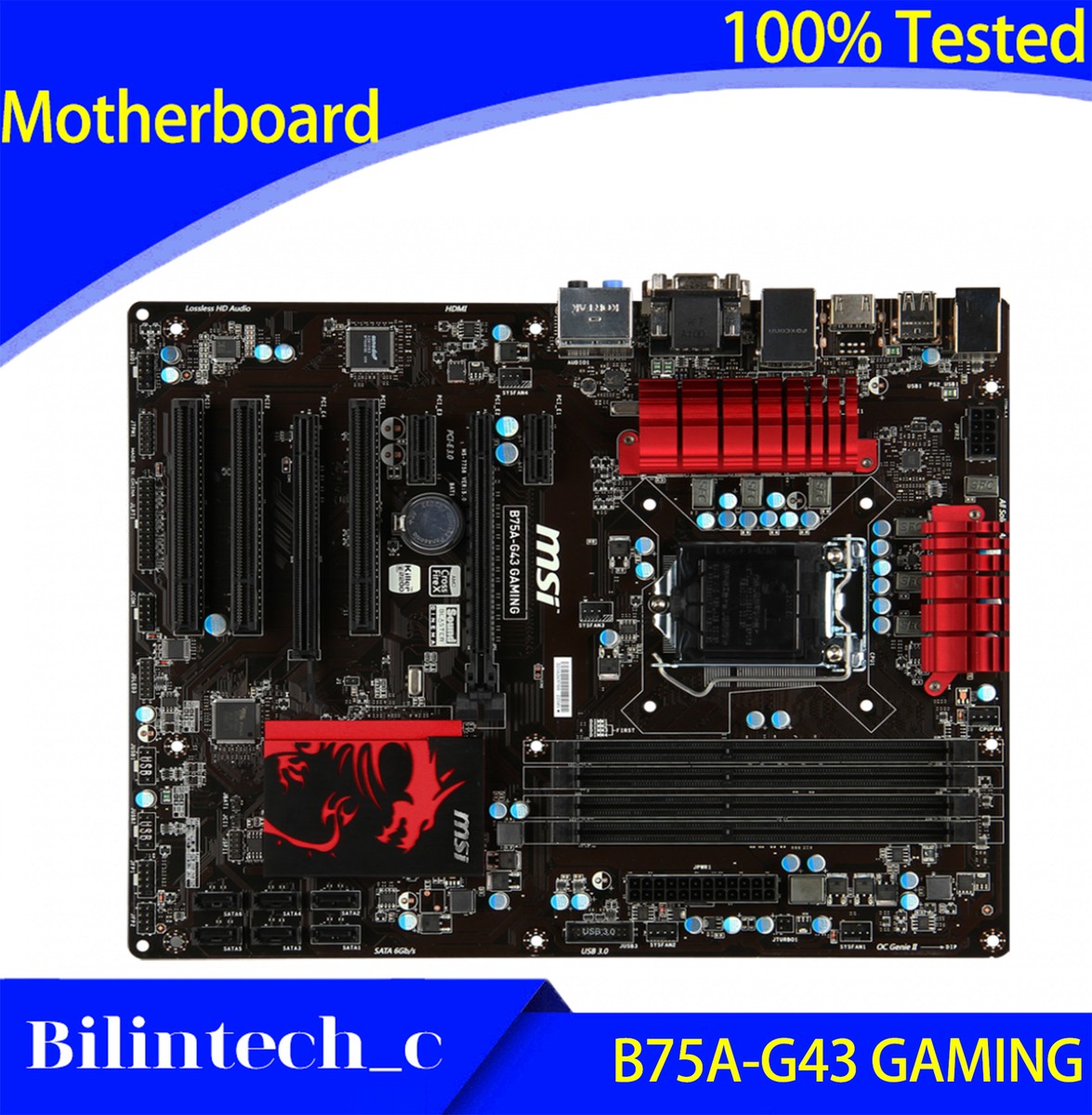 FOR MSI B75A-G43 GAMING Red Dragon Motherboard 1150PIN DDR3 32GB B75