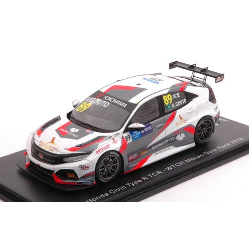 Modellini statici auto da corsa sportive e turistiche in plastica per Honda