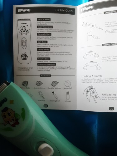 ENSSU Tagliacapelli per Bambini, Tagliacapelli a Basso Rumore per Bambini con Autismo - Foto 7 di 9