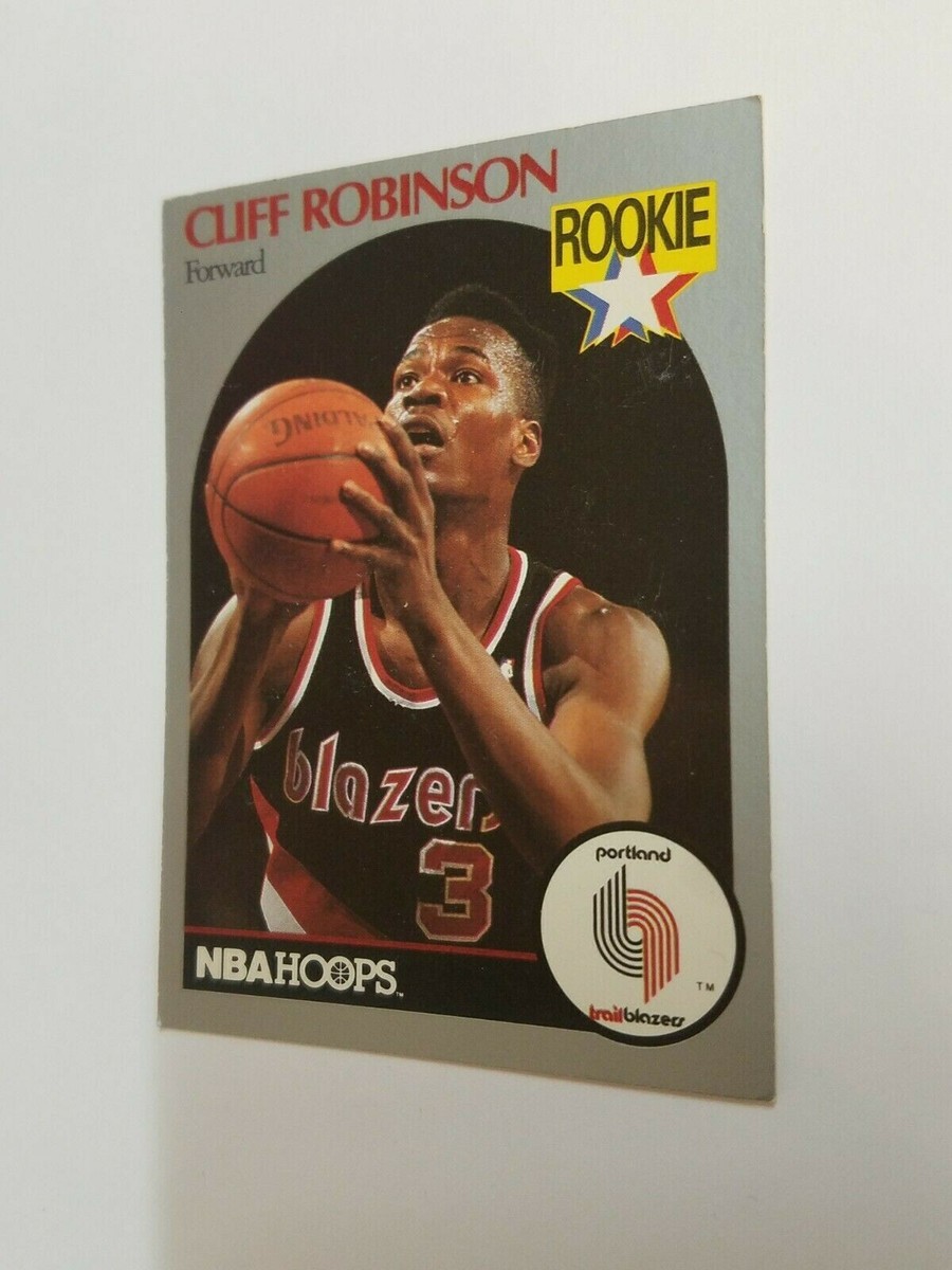 Rare 1990 NBA Hoops Cliff Robinson Rookie Card Trail Blazers