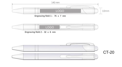 50 - 250 pcs. Metal promotional ballpens incl free engraving logo, text, promo - Bild 9 von 19